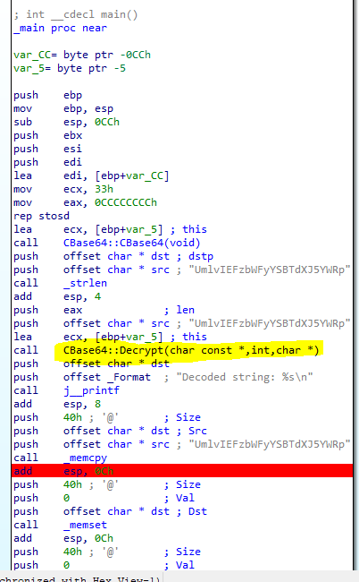 IDA PRO save decrypted string from memory – Cyber Security Architect ...