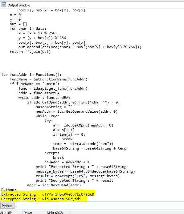 Decrypt DATA statically using IDAPYTHON – Cyber Security Architect ...